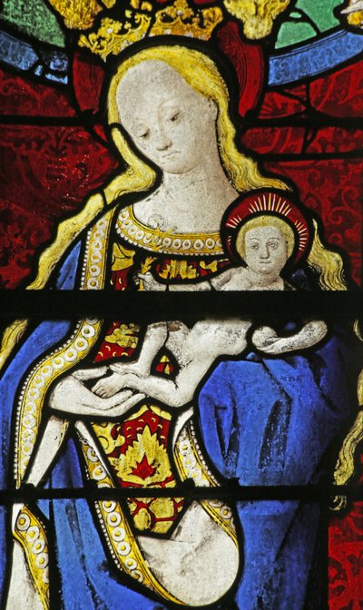 Ventana que representa a la Virgen y el Niño, c.1495 de French School